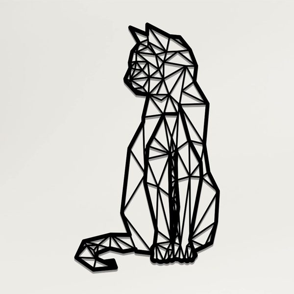 1PC手工动物金属墙面艺术，乡村铁艺内外装饰，异想天开的剪影设计，客厅、卧室、走廊，经久耐用的家居装饰（TikTok、temu下自提）-3