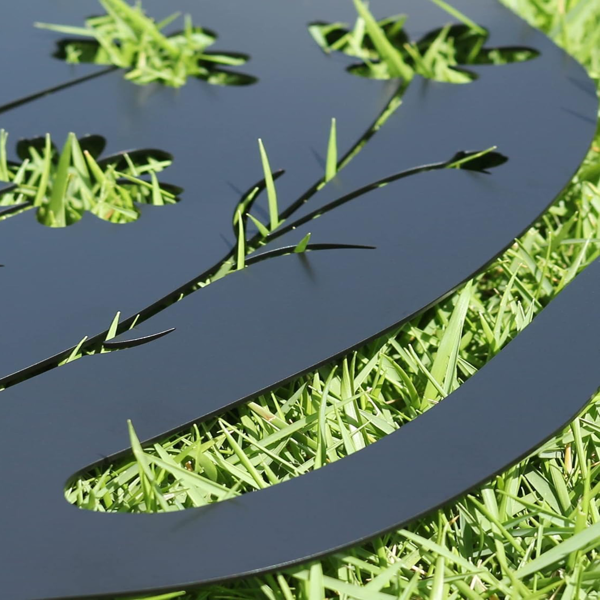 2 件金属狗园艺装饰品：可爱的小狗剪影立牌。这些户外庭院艺术品非常适合爱狗人士，是极具魅力的花园装饰品和户外雕像，能为您的庭院增添一份童趣。墙面雕塑。（TikTok、temu下自提）-2