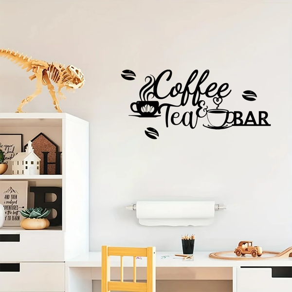 复古金属咖啡吧招牌，乡村风格墙面悬挂设计，适配厨房、咖啡馆、浴室、门廊。可作农家风家居装饰、咖啡店标识，也能当万圣节及乔迁礼物，兼顾温馨房间等多场景装饰需求。（TikTok、temu下自提）-14