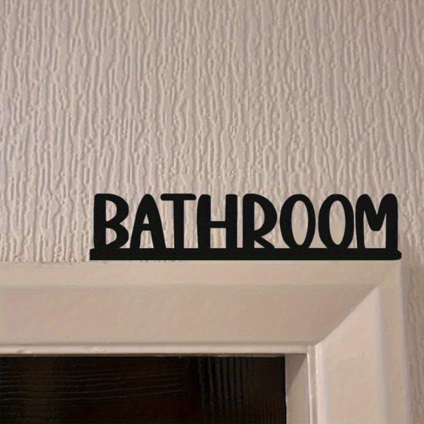 1 PC农村金属浴室招牌，手工锻铁字母数字装饰，农家乐门顶装饰，复古墙艺，婚礼客厅家居装饰，完美家居，客厅，甚至婚礼装饰。（TikTok、temu下自提）-6