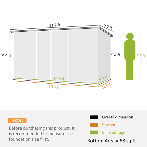 室外花园储物棚工具房 （周末不发货）（不支持无理由退货）-3