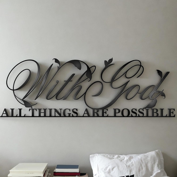 精美的金属墙艺术：“因为我知道我对你的计划”圣经经节。一个美丽和激励的墙壁装饰，作为一个墙壁雕塑，在你的室内设计声明。墙雕塑。（TikTok、temu下自提）-11