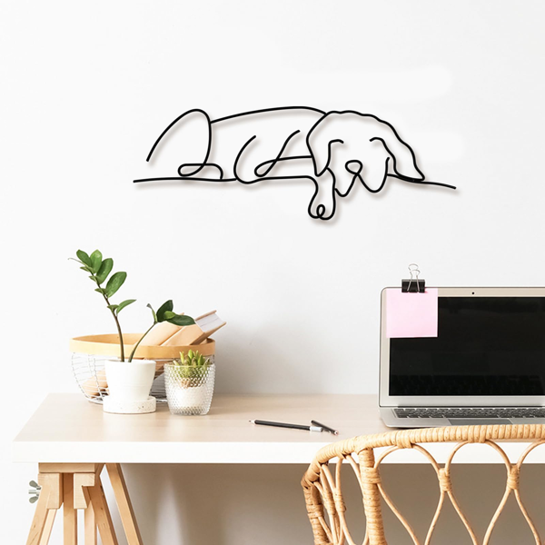 1 件极简主义金属狗墙面装饰品，融合吉特罗与波西米亚风格，适配客厅、卧室等多空间。兼具古典美学，可作万圣节装饰、新婚礼物与宠物爱好者礼品，满足多场景装饰需求。（TikTok、temu下自提）-23