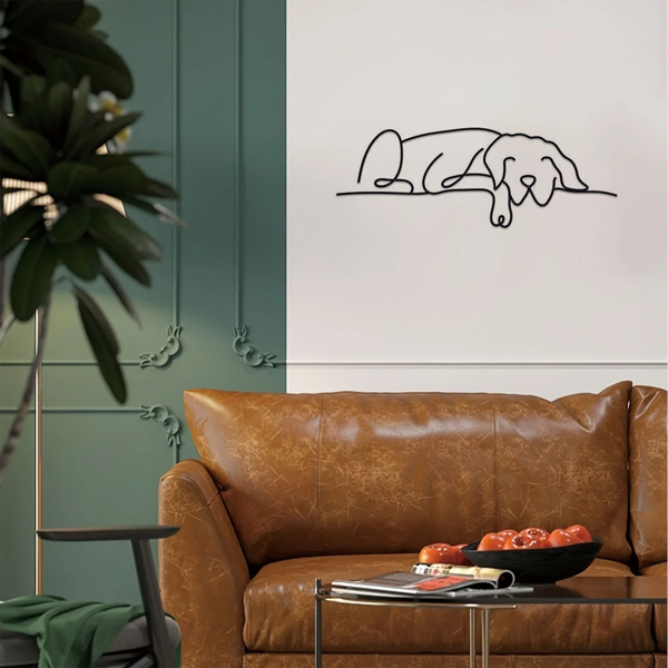 1 件极简主义金属狗墙面装饰品，融合吉特罗与波西米亚风格，适配客厅、卧室等多空间。兼具古典美学，可作万圣节装饰、新婚礼物与宠物爱好者礼品，满足多场景装饰需求。（TikTok、temu下自提）-49