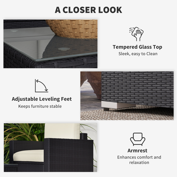 户外花园沙发 /外藤条沙发-3