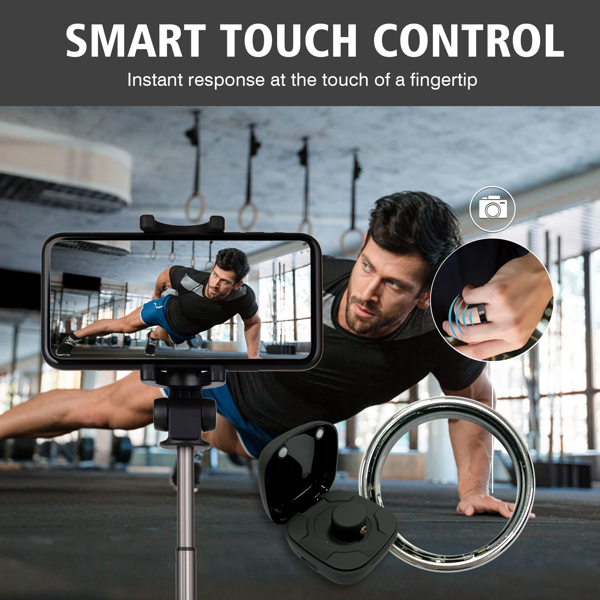 智能戒指银色8号带充电仓-6