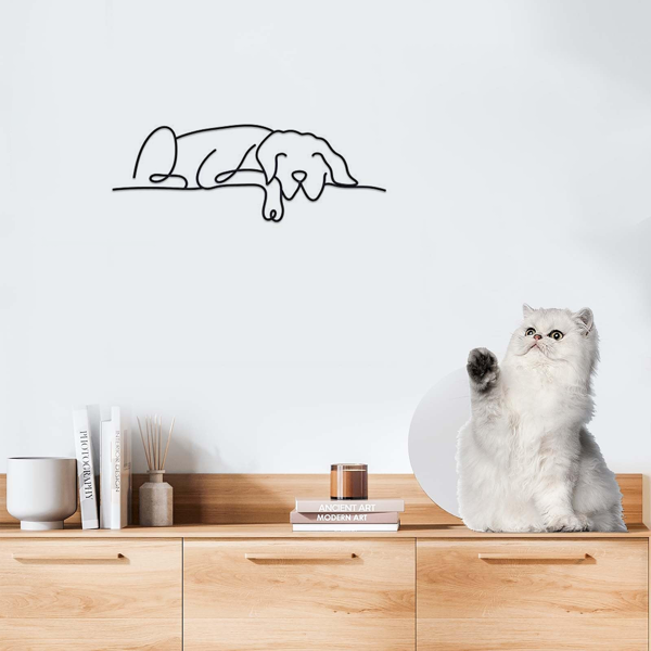 1 件极简主义金属狗墙面装饰品，融合吉特罗与波西米亚风格，适配客厅、卧室等多空间。兼具古典美学，可作万圣节装饰、新婚礼物与宠物爱好者礼品，满足多场景装饰需求。（TikTok、temu下自提）-19