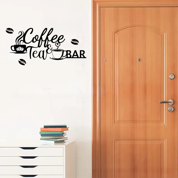 复古金属咖啡吧招牌，乡村风格墙面悬挂设计，适配厨房、咖啡馆、浴室、门廊。可作农家风家居装饰、咖啡店标识，也能当万圣节及乔迁礼物，兼顾温馨房间等多场景装饰需求。（TikTok、temu下自提）-28