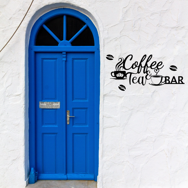 复古金属咖啡吧招牌，乡村风格墙面悬挂设计，适配厨房、咖啡馆、浴室、门廊。可作农家风家居装饰、咖啡店标识，也能当万圣节及乔迁礼物，兼顾温馨房间等多场景装饰需求。（TikTok、temu下自提）-31