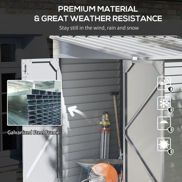 室外花园储物棚工具房-4