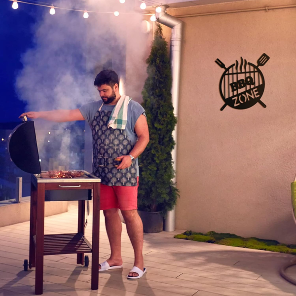 生活美好金属壁饰，古典 3D 圆形铁质文字艺术，适配乡村及乡村住宅风格。可用于室内外墙面，覆盖客厅、卧室、浴室等多空间，既是乡村婚礼佳礼，也能作万圣节装饰，兼满足多场景装饰需求（TikTok、temu下自提）-5