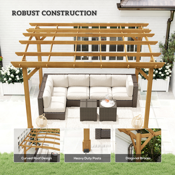 镀锌钢屋顶凉亭 /烧烤烹饪凉棚-5