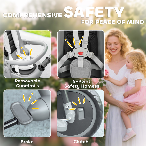 带可调节靠背的儿童三轮车-6