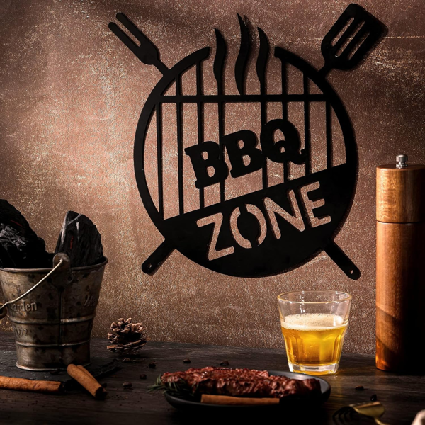 生活美好金属壁饰，古典 3D 圆形铁质文字艺术，适配乡村及乡村住宅风格。可用于室内外墙面，覆盖客厅、卧室、浴室等多空间，既是乡村婚礼佳礼，也能作万圣节装饰，兼满足多场景装饰需求（TikTok、temu下自提）-9