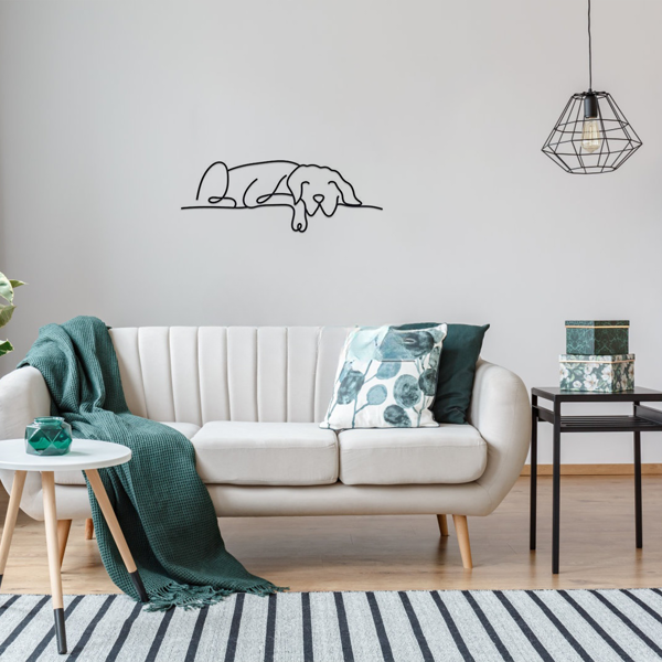 1 件极简主义金属狗墙面装饰品，融合吉特罗与波西米亚风格，适配客厅、卧室等多空间。兼具古典美学，可作万圣节装饰、新婚礼物与宠物爱好者礼品，满足多场景装饰需求。（TikTok、temu下自提）-43