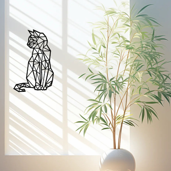 1PC手工动物金属墙面艺术，乡村铁艺内外装饰，异想天开的剪影设计，客厅、卧室、走廊，经久耐用的家居装饰（TikTok、temu下自提）-26