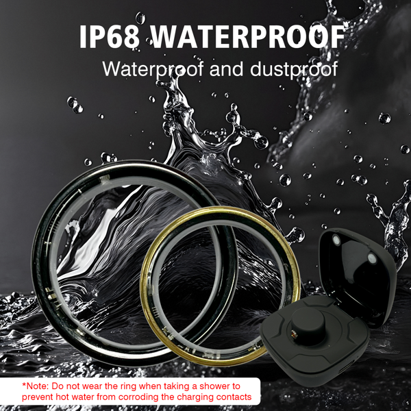 智能戒指银色8号带充电仓-5