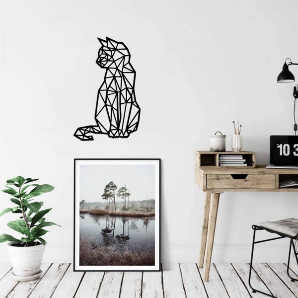 1PC手工动物金属墙面艺术，乡村铁艺内外装饰，异想天开的剪影设计，客厅、卧室、走廊，经久耐用的家居装饰（TikTok、temu下自提）-22