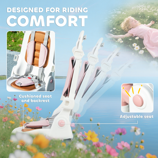 带可调节靠背的儿童三轮车-4