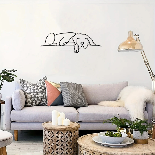 1 件极简主义金属狗墙面装饰品，融合吉特罗与波西米亚风格，适配客厅、卧室等多空间。兼具古典美学，可作万圣节装饰、新婚礼物与宠物爱好者礼品，满足多场景装饰需求。（TikTok、temu下自提）-34