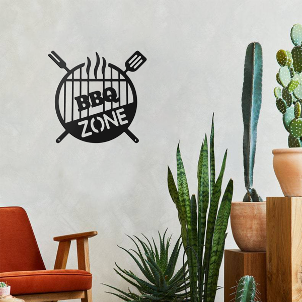 生活美好金属壁饰，古典 3D 圆形铁质文字艺术，适配乡村及乡村住宅风格。可用于室内外墙面，覆盖客厅、卧室、浴室等多空间，既是乡村婚礼佳礼，也能作万圣节装饰，兼满足多场景装饰需求（TikTok、temu下自提）-12