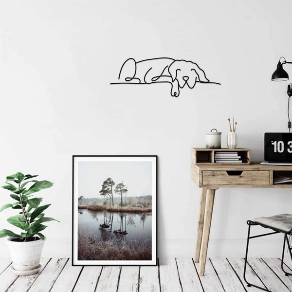 1 件极简主义金属狗墙面装饰品，融合吉特罗与波西米亚风格，适配客厅、卧室等多空间。兼具古典美学，可作万圣节装饰、新婚礼物与宠物爱好者礼品，满足多场景装饰需求。（TikTok、temu下自提）-28