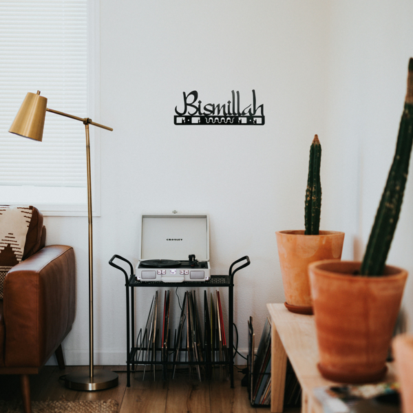 令人印象深刻的迷人的伊斯兰装饰：金属钥匙持有人和墙壁艺术-一个突出的穆斯林礼物。这种阿拉伯墙壁装饰也是浴室配件和节日雕像装饰的绝佳选择（TikTok、temu下自提）-13