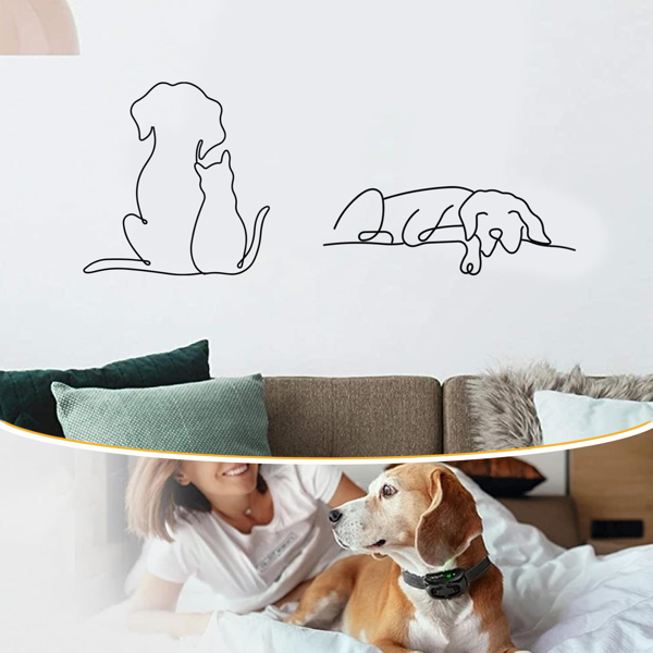 1 件极简主义金属狗墙面装饰品，融合吉特罗与波西米亚风格，适配客厅、卧室等多空间。兼具古典美学，可作万圣节装饰、新婚礼物与宠物爱好者礼品，满足多场景装饰需求。（TikTok、temu下自提）-22