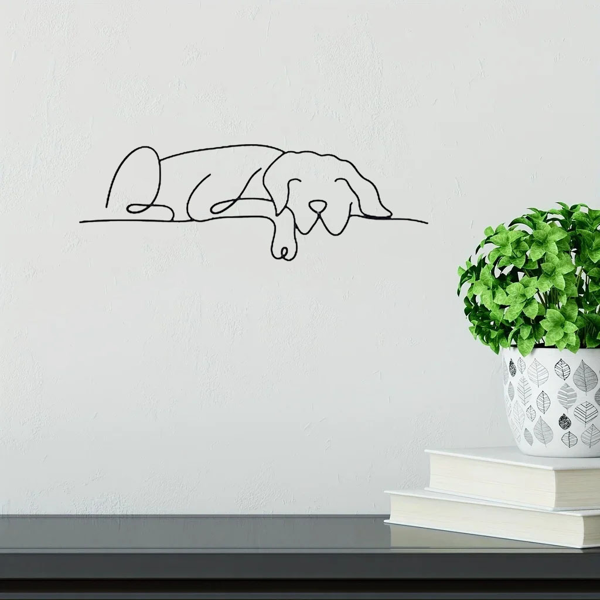 1 件极简主义金属狗墙面装饰品，融合吉特罗与波西米亚风格，适配客厅、卧室等多空间。兼具古典美学，可作万圣节装饰、新婚礼物与宠物爱好者礼品，满足多场景装饰需求。（TikTok、temu下自提）-20