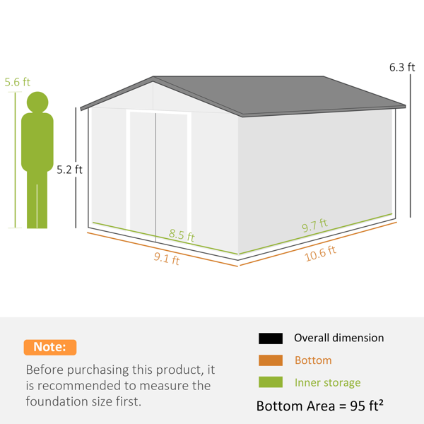 室外花园储物棚工具房-3