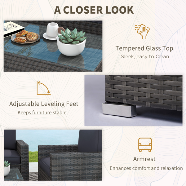 户外花园沙发 /外藤条沙发-5