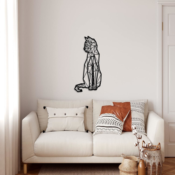 1PC手工动物金属墙面艺术，乡村铁艺内外装饰，异想天开的剪影设计，客厅、卧室、走廊，经久耐用的家居装饰（TikTok、temu下自提）-7