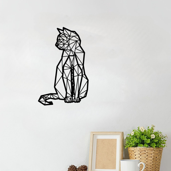 1PC手工动物金属墙面艺术，乡村铁艺内外装饰，异想天开的剪影设计，客厅、卧室、走廊，经久耐用的家居装饰（TikTok、temu下自提）-25