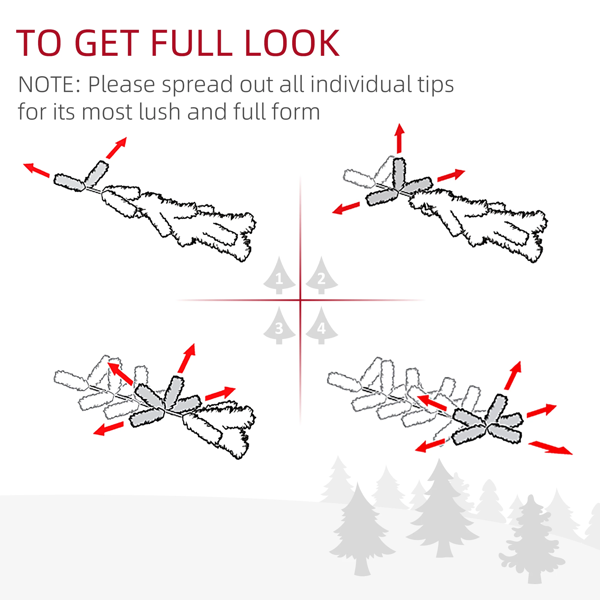 6FT 白色圣诞树（周末不发货）-2