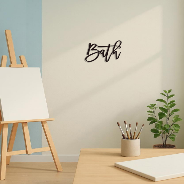 CIFbuy 布莱斯金属字母吊坠：打造极具时尚感的焦点装饰，多功能墙面艺术品，是打造优雅家居装饰的绝佳配饰墙面雕塑。墙面雕塑（TikTok、temu下自提）-4