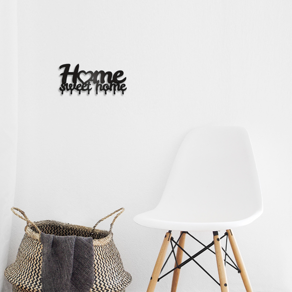 1个钥匙架用于墙壁，黑色钥匙架用于墙壁装饰，金属墙壁装饰用于办公室，走廊，入口通道，钥匙挂钩挂钥匙（TikTok、temu下自提）-25