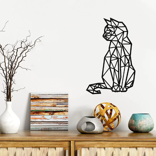 1PC手工动物金属墙面艺术，乡村铁艺内外装饰，异想天开的剪影设计，客厅、卧室、走廊，经久耐用的家居装饰（TikTok、temu下自提）-23