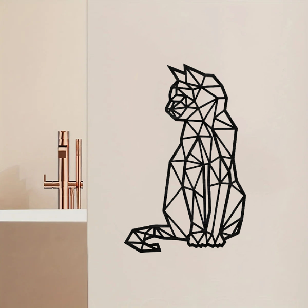 1PC手工动物金属墙面艺术，乡村铁艺内外装饰，异想天开的剪影设计，客厅、卧室、走廊，经久耐用的家居装饰（TikTok、temu下自提）-12