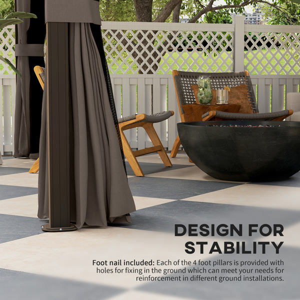 镀锌钢屋顶凉亭 /烧烤烹饪凉棚-3