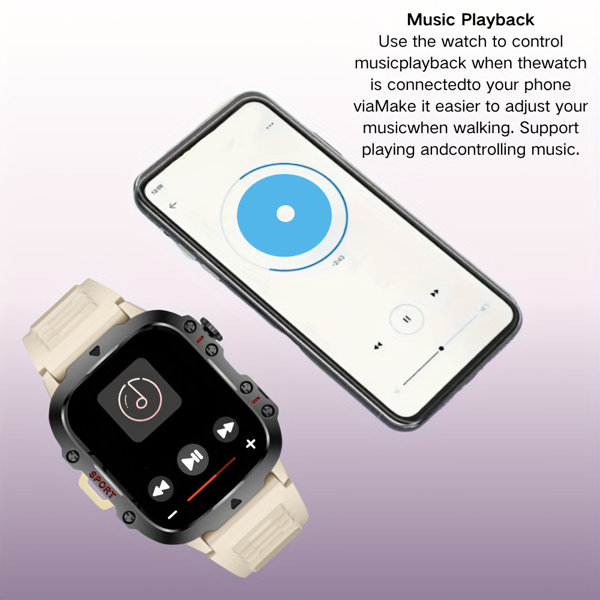 智能手表金色单硅胶表带（temu禁用）-3