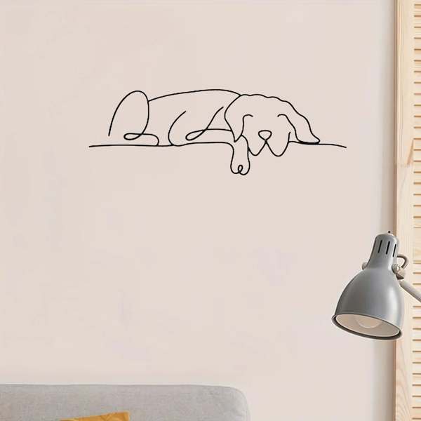 1 件极简主义金属狗墙面装饰品，融合吉特罗与波西米亚风格，适配客厅、卧室等多空间。兼具古典美学，可作万圣节装饰、新婚礼物与宠物爱好者礼品，满足多场景装饰需求。（TikTok、temu下自提）-7