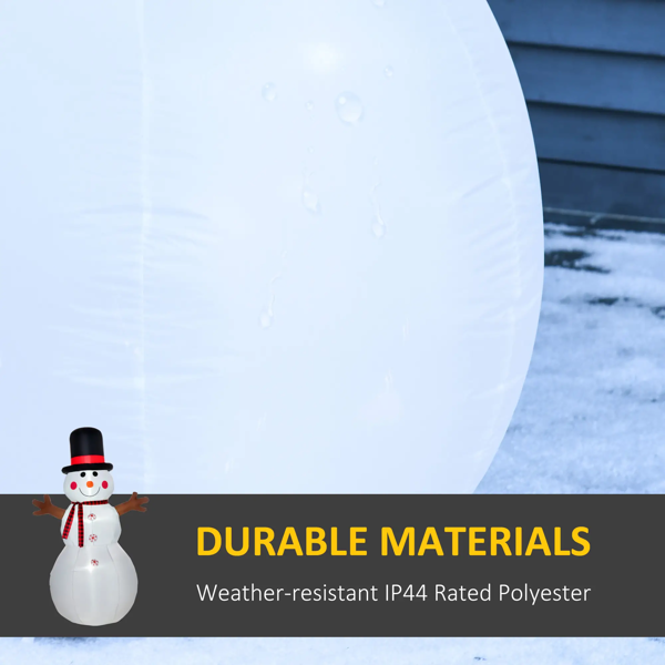 6英尺圣诞充气户外装饰品雪人  （周末不发货）-4