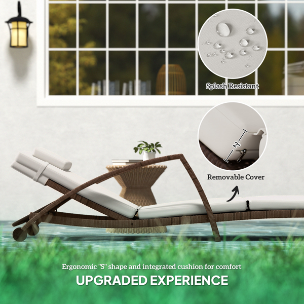 折叠式躺椅 /沙滩椅（不支持无理由退货）-5