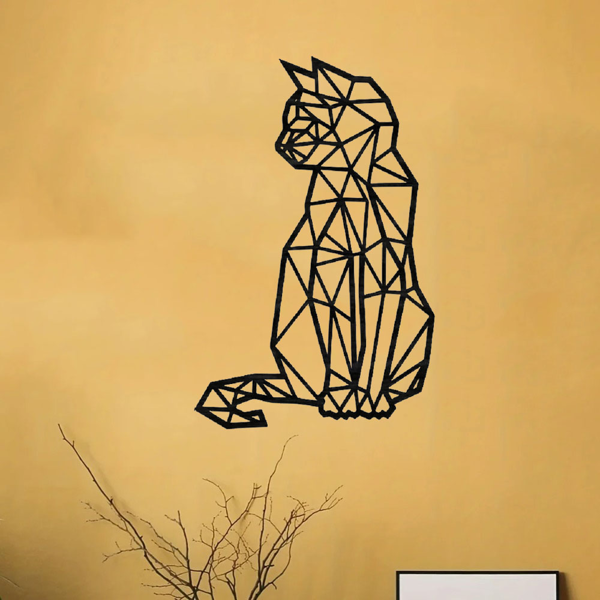 1PC手工动物金属墙面艺术，乡村铁艺内外装饰，异想天开的剪影设计，客厅、卧室、走廊，经久耐用的家居装饰（TikTok、temu下自提）-9