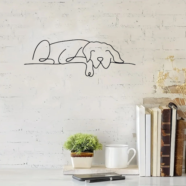 1 件极简主义金属狗墙面装饰品，融合吉特罗与波西米亚风格，适配客厅、卧室等多空间。兼具古典美学，可作万圣节装饰、新婚礼物与宠物爱好者礼品，满足多场景装饰需求。（TikTok、temu下自提）-29