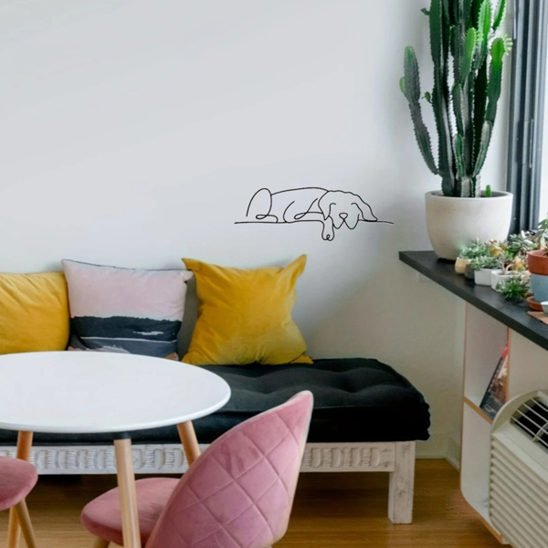 1 件极简主义金属狗墙面装饰品，融合吉特罗与波西米亚风格，适配客厅、卧室等多空间。兼具古典美学，可作万圣节装饰、新婚礼物与宠物爱好者礼品，满足多场景装饰需求。（TikTok、temu下自提）-42