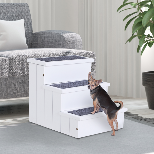 木制防滑宠物楼梯坡道-1