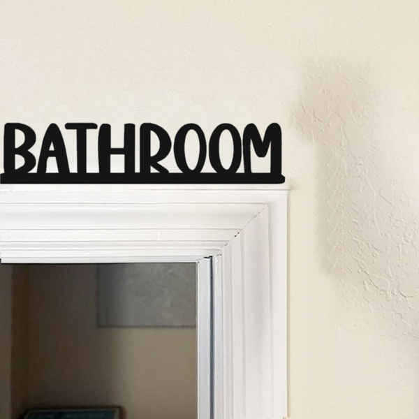 1 PC农村金属浴室招牌，手工锻铁字母数字装饰，农家乐门顶装饰，复古墙艺，婚礼客厅家居装饰，完美家居，客厅，甚至婚礼装饰。（TikTok、temu下自提）-4