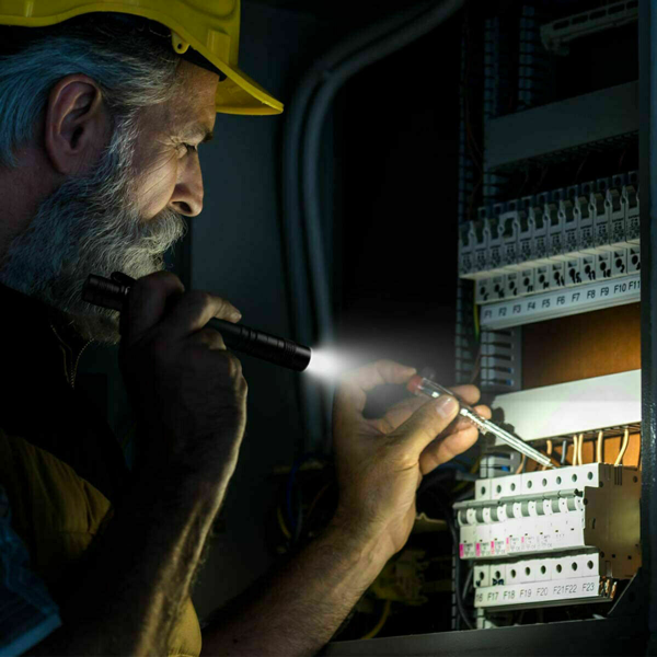 2支便携式迷你LED手电筒露营徒步旅行手持手电筒笔工作灯(TK/TMEU下自提)-9