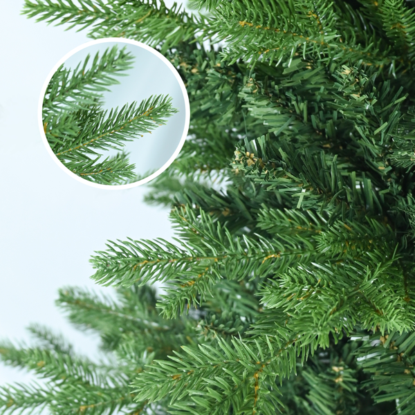 人造4英尺绿色圣诞树，919PE/PVC混合枝尖，钢丝，优质铰链和可折叠底座圣诞节装饰-7